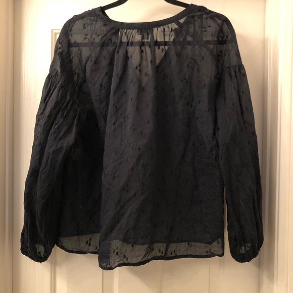 CLOSED official navy sheer blouse - Picture 4 of 5